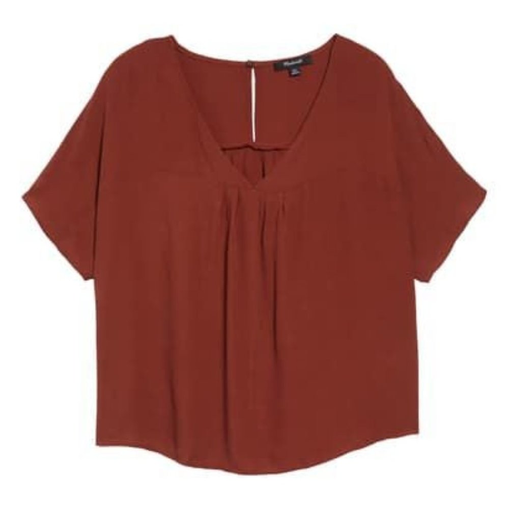 NWT Madewell Rhyme Top in Rust